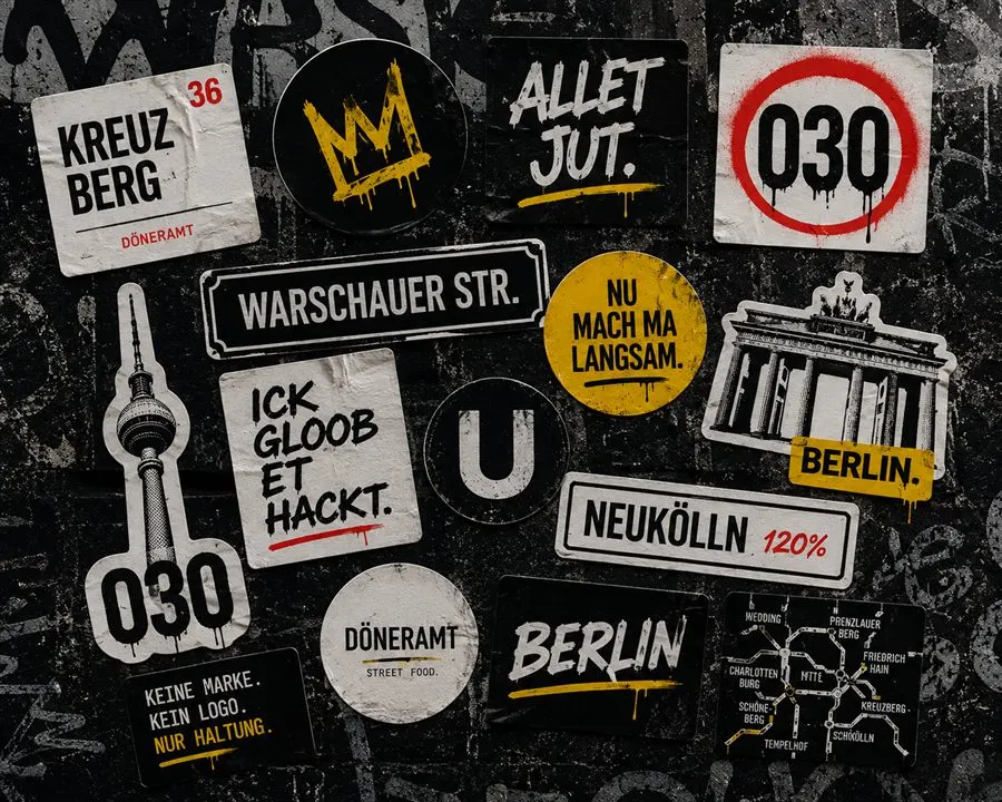 Sticker-Set Berlin